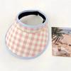 Breathable Large Brim Sun Hat Hair Hoop Style Sun Protection Hats Summer Empty Top Cap  Vacation