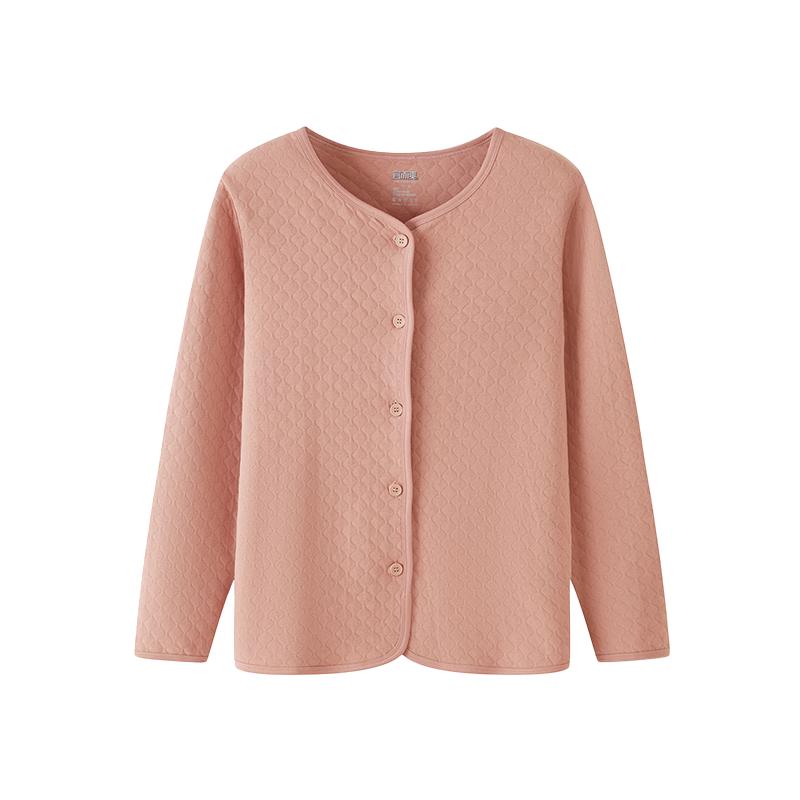 

Женский термокардиган Yiershuang из 3-слойного утолщенного 100% хлопка с самонагревом из полыни L (100-120 lbs)