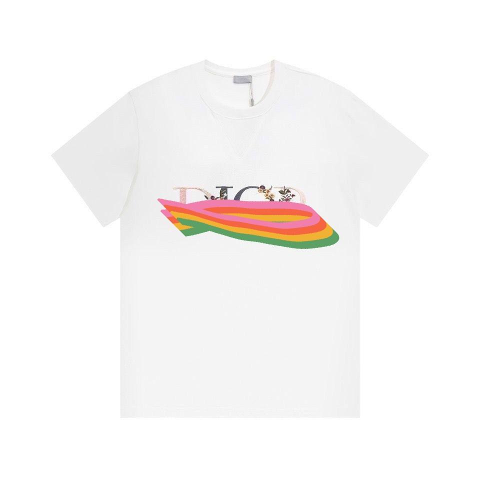 2025 New Essential Cotton Unisex T-Shirt Fashion Printing Soft Breathable Crew Neck Fashion Men's and Women's T-Shirts OnePiece