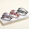 Womens Elegant Patterned Frame Foldable Reading Glasses Anti Blue Light Presbyopia Glasses New Fashion Portable