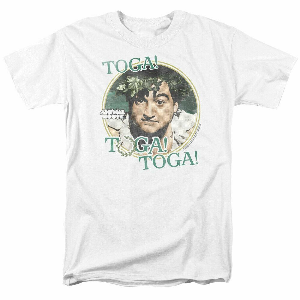 Animal House Toga T Shirt Mens Licensed Classic Movie Tee Bluto White S