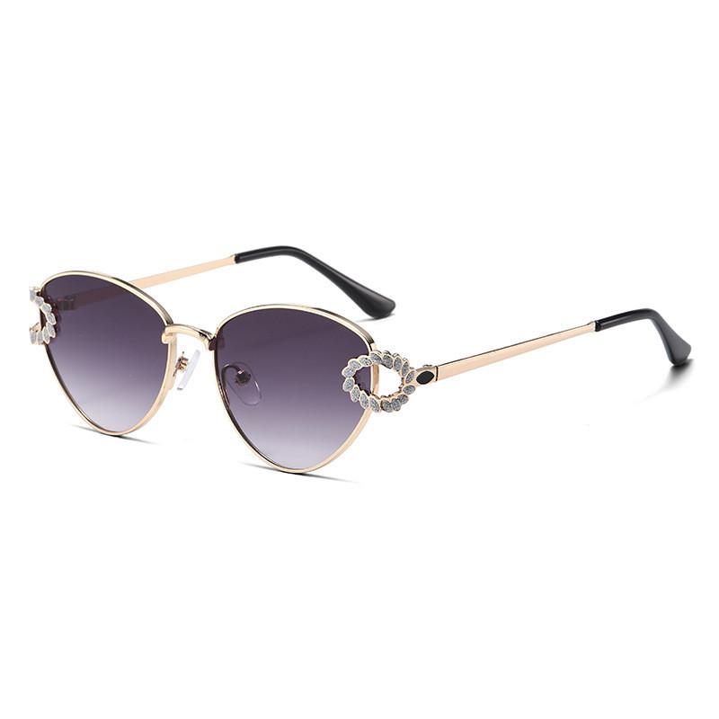 Womens Cat Eye Metal Sunglasses With Pc Lenses And Uv400 For Summer Outings