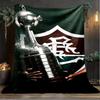 1PC Flumi-nense Football Club  Printed Soft Flannel Blanket Throw for Adult Bedroom Living Room Sofa Camping Travel Fan gifts Christmas Gifts