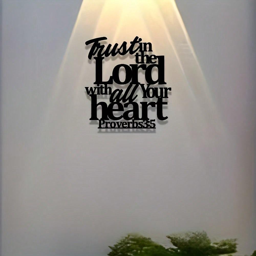 Metal Bible Verse Wall Art Proverbs 35 6 Inspirational Christian Home Decor