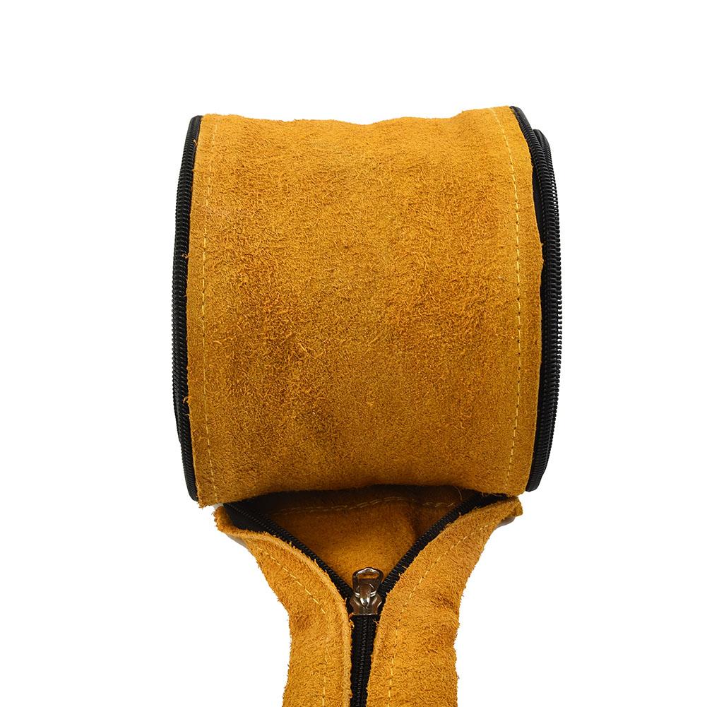 

TIG Mig Torch Cable Hose With Zip Yellow Welding Cover 23\ Long 4\ Wide Cowhide Leather Equipment Metalworking Parts China Mainland