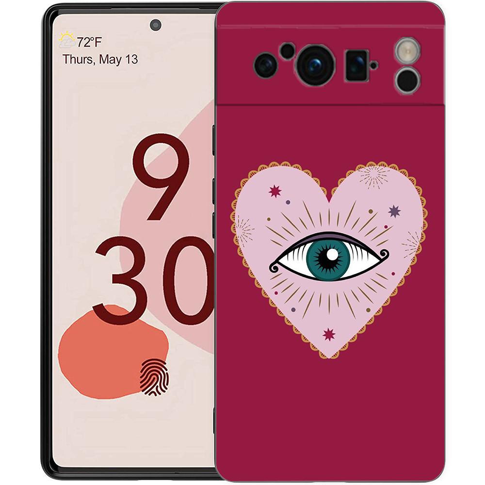 

Lucky Eye Blue Evil Eye Print Phone Case For Google Pixel 8 A 7 6 Pro Soft Shell For Pixel 6A Silicone Shockproof Black Cover Pixel 8
