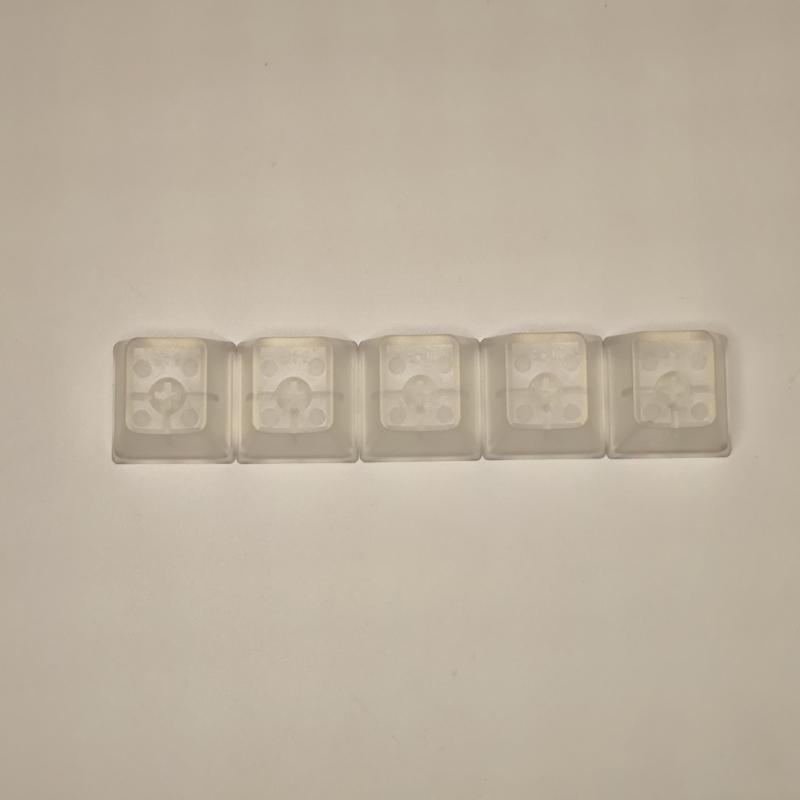 CherryProfile Blank Keycaps ABS Frosted Transparent Translucent R4 Keycap for Mechanical Keyboard Switches 5/10PCS