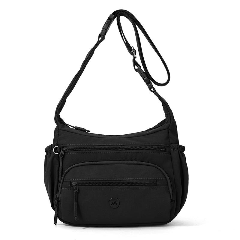 Multi-vakken Nylon Tas Pendelaar Multifunctioneel Schouder Crossbody Draagbaar Kleine Vierkante Tas