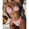 Sexy Floral Printed Halter Bikini Women Swimwear Female Swimsuit Two-pieces Bikini Set Brazilian Bather Bathing Suit Swim