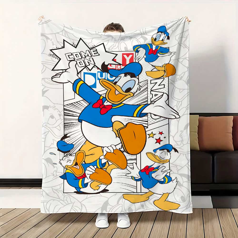 Kawaii Duck Cartoon Anime Blanket School Warm Winter Blankets for Bed Bedroom Decoration Home Bedspread the Sofa Throw Knee Nap