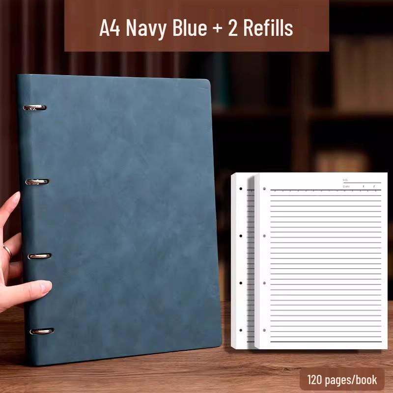 A4/B5/A5 Loose-Leaf Notebook with Custom Logo for Business or Personal Use