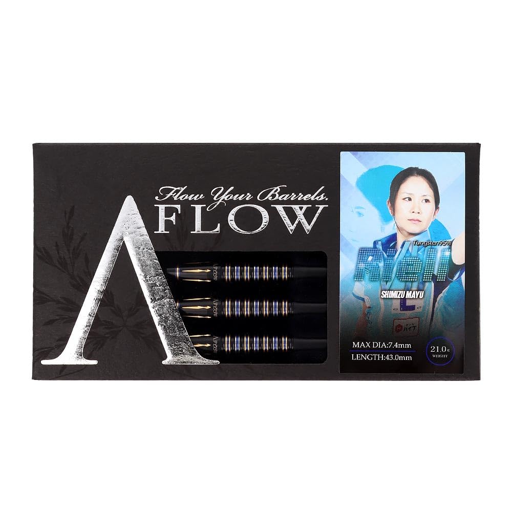 DYNASTY BLACK LINE Coating Type RIELL7 2BA 21g Maito Shimizu Player Model Dart Barrel Dart Set A-FLOW