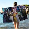 Anime One Punch Man Microfiber Beach Towel Absorbent Quick Dry Soft Yoga Swimming Resort Mountain Climbing Towel