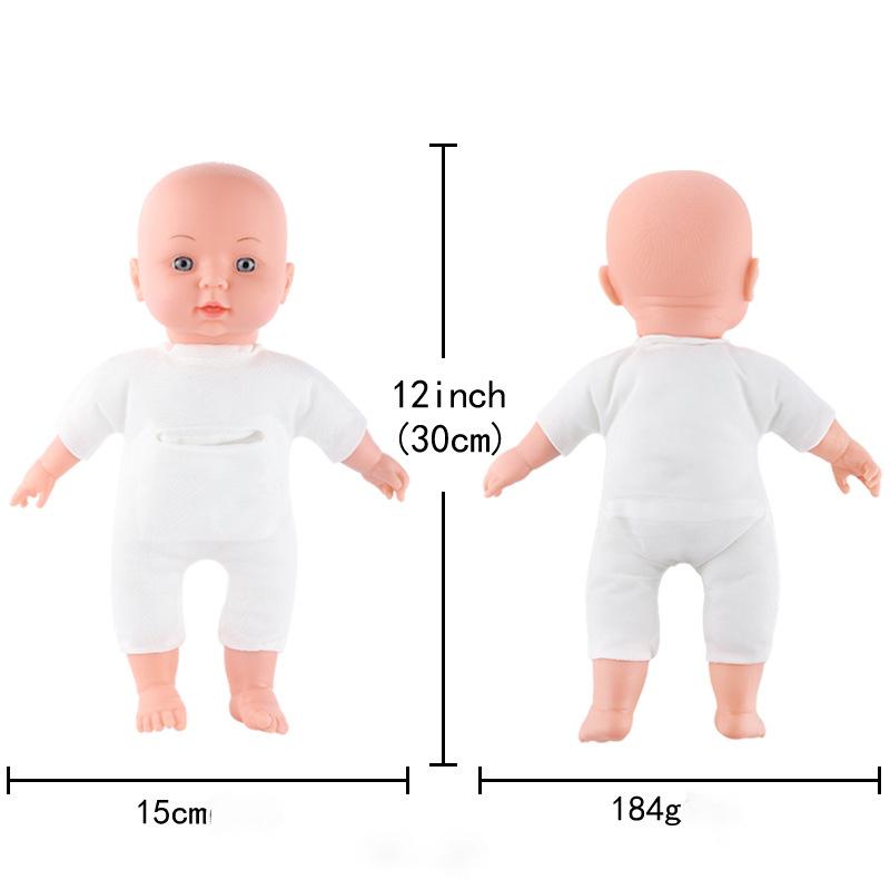 30CM Waschbar Lebensechte Weiche Hand-gemalt Simulation Baby Reborn Puppe Kinder Begleiten Spielen Puppe