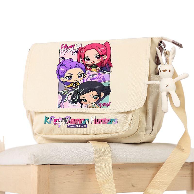Kpop Demon Hunter Girl Group Rumi Zoe Imira Korean Wave Peripheral Card Shoulder Bag Crossbody Bag Canvas Bag Handbag KTY