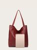 Women's Retro Waxed Leather Tote: Stylish, Soft, Large Capacity, One-Shoulder Handbag with Pockets