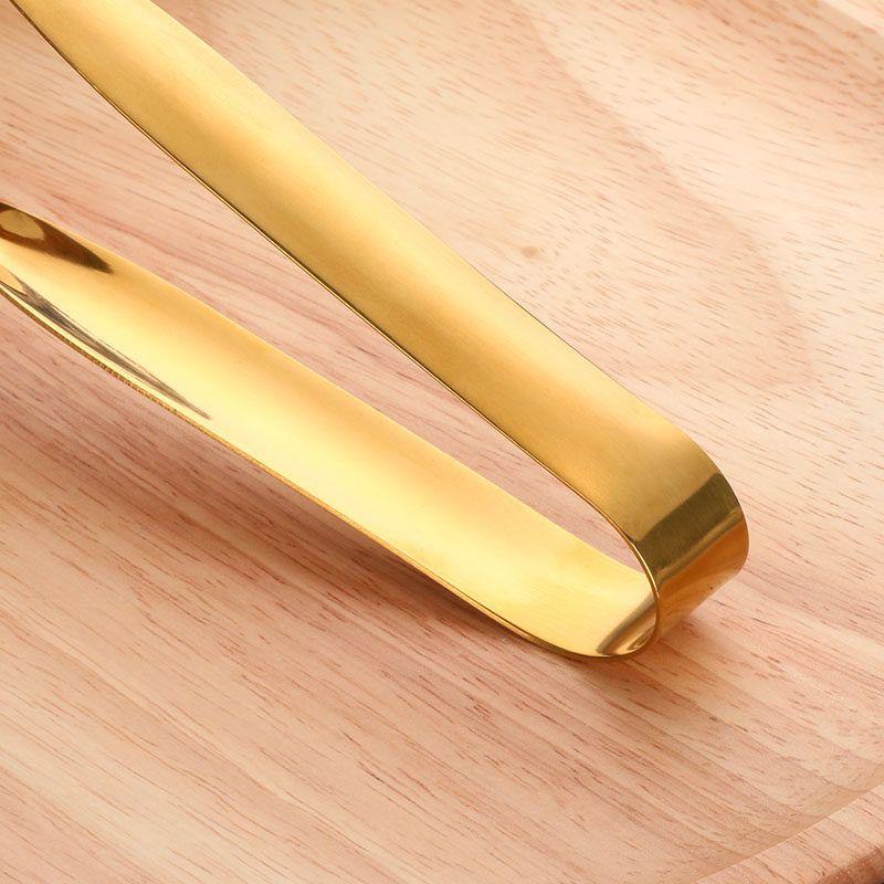 304 Stainless Steel Steak Tongs Creative Multifunctional Food Tongs Hand-Held Pancake Spatula Tongs Western Food Barbecue Tongs