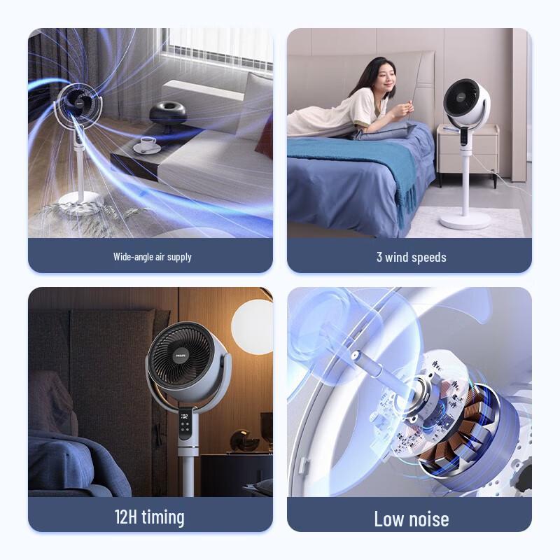 Philips ACR2242CFD 3D Oscillating Air Circulator Fan CN plug (adapter included)