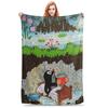Die kleine Maulwurf Decke Super Weiche Grafische Plüschdecke für Mädchen Jungen Wohnkultur Flanell Tagesdecke Bettbezug