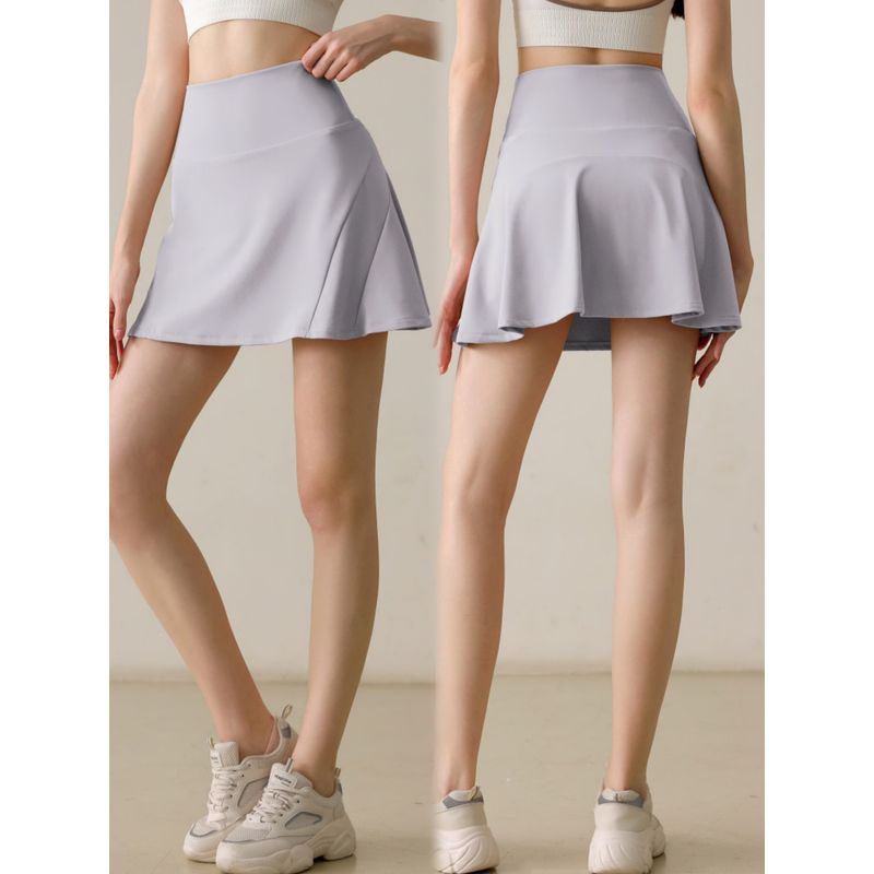 New Arrival Nylon Fashion Tape Sports Skirt Women's Slim Looking Yoga Skirt Running Training Yoga Tennis Pants Skirt Summer