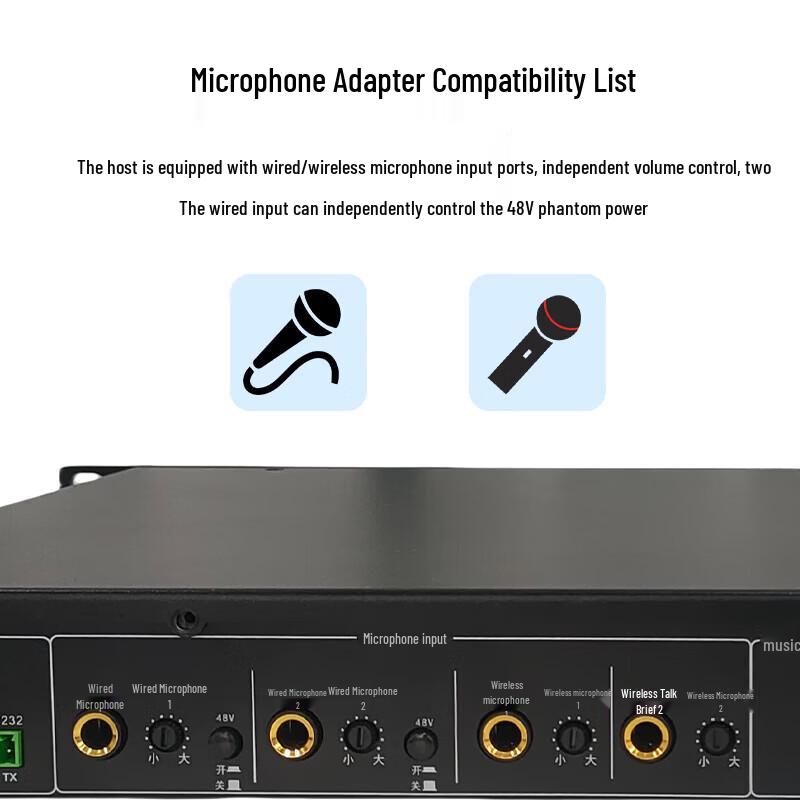 HuiDu M-180 DSP Conference & Teaching Audio Amplifier (CN Version)