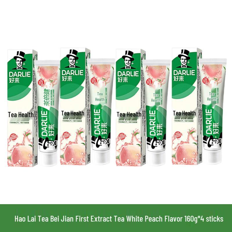 Darlie Tea Care Peach Flavor Toothpaste 4-Pack