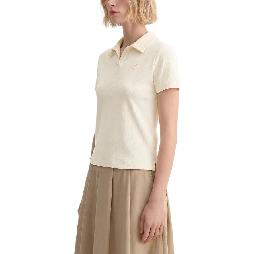 Skechers Moisture Wicking Breathable Solid Color Polo Shirt Women tops L226W099-008D