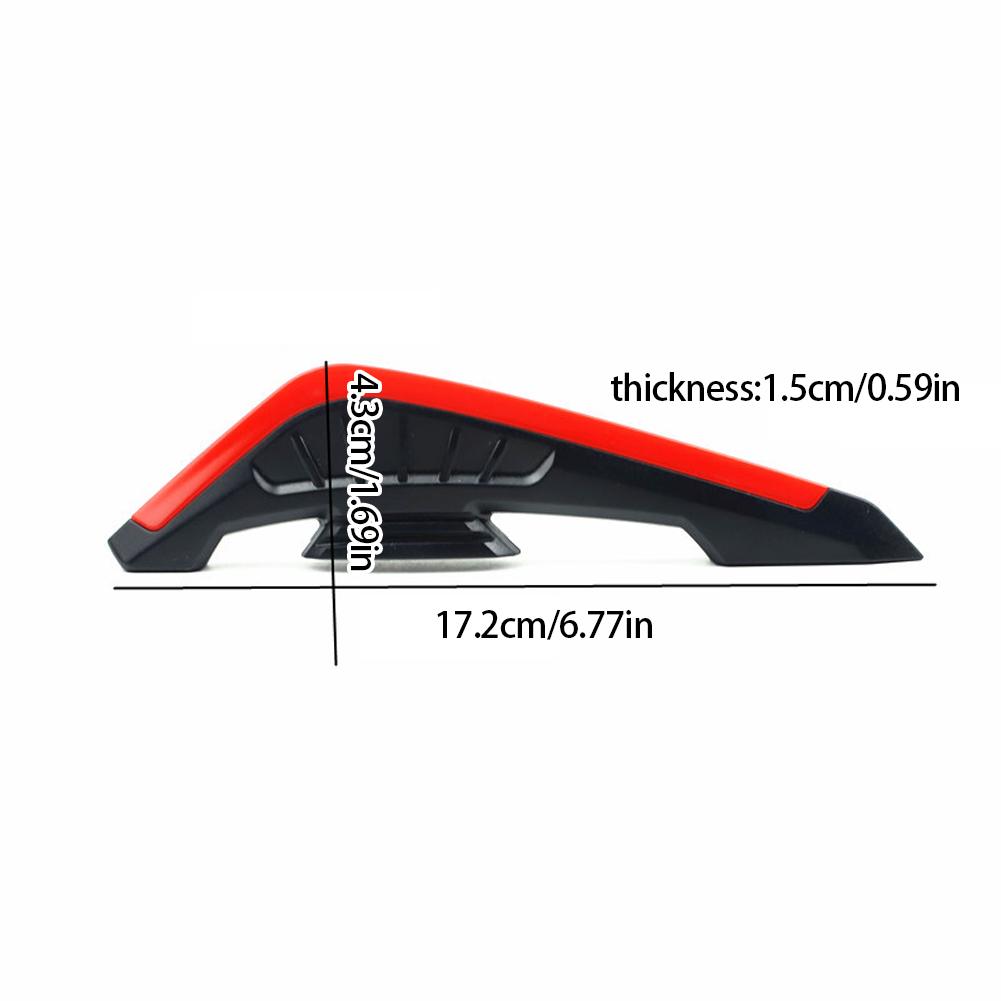 Motorcycle Front Winglets 2X Stylish Aerodynamic Wing Spoiler with LED Dynamic Wing Sticker for Electric Bikes Motorcycle