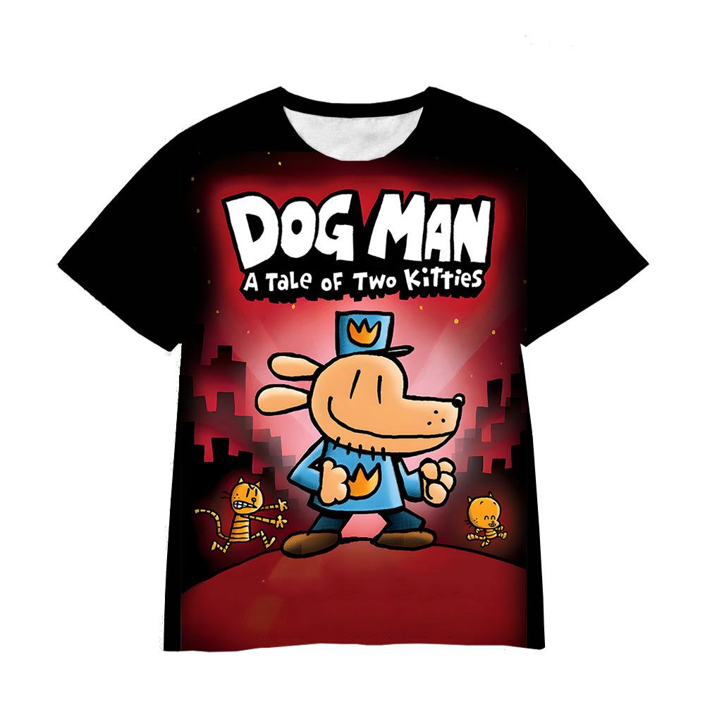 Tricouri pentru copii Câine anime băiat și fată Îmbrăcăminte pentru copii Imprimare digitală 3D Tricou personalizat cu desene animate Modă de vară pentru bărbați Mâneci scurte