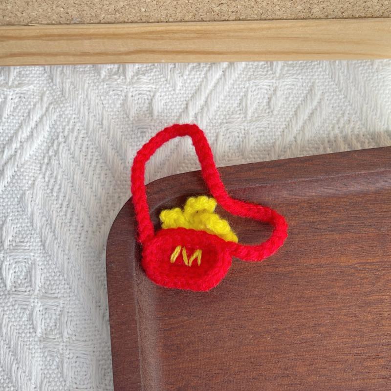 

Mini Doll Hat Handmade Crocheted Fruit Animal Bag For 10-13Cm Cotton Doll Decorative Accessories