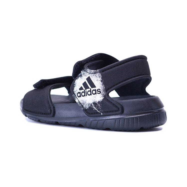 Adidas Altaswim C Synthetic Leather Slip Resistant Abrasion Resistant Sandal Black Children Aged 3 7 Years Old BA9288
