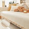 Cuscino per Divano Chaise in Velluto Stile Pastorale Ispessito Universale per Tutte le Stagioni Copridivano Antiscivolo Copertura Completa Combinazione Calda