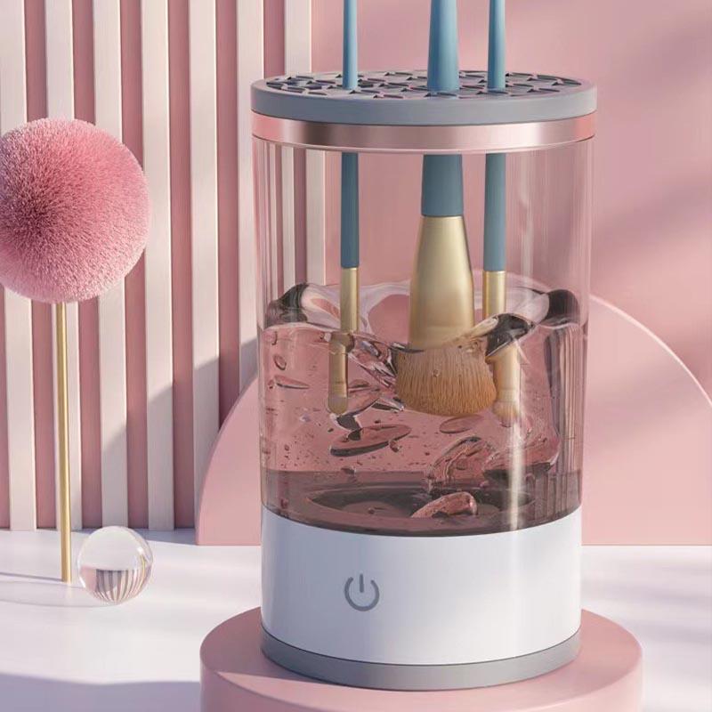 1 Piece Cosmetic Brush Cleaner, Cozy Brush Cleaner, Makeup Brush Cleaner, Automatic Spinning Makeup Brush Cleaner Fit for All Size Makeup Brush