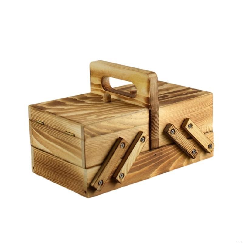 

Sewing Tool Storage Box Folding Knitting Case for Sewing Knitting Supplies X3UC
