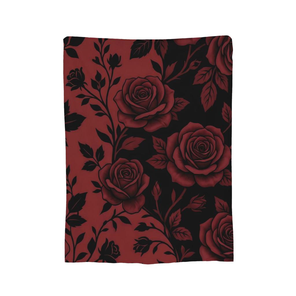 Halloween Gothic Blanket Flannel Romantic Goth Soft Throw Blanket for Car Sofa Couch Bed Rug
