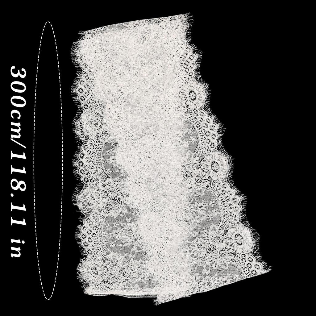 33x300cm White Polyester Table Runner Vintage Lace Wedding Birthday Party Desktop DIY Decor Home Romantic Atmosphere Tablecloth