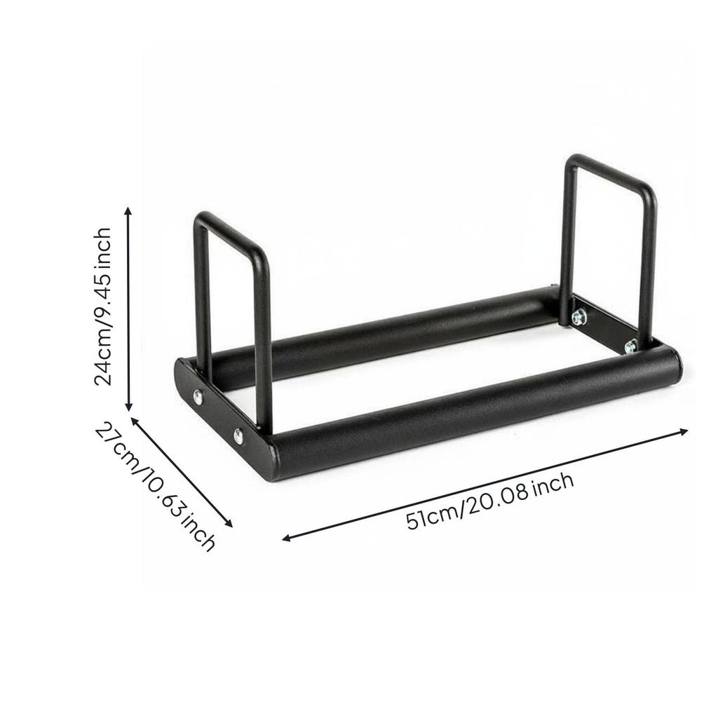 Fitness Disc Storage Stand Multi Use Plate Rack Heavy-Duty Barbell