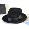 Mauni Hat, Top Hat, Jazz Hat, Bow, Woolen Hat, Large Brim.