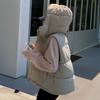 Four-grid Puff Down Jacket Vest Sleeveless Short Women's Hooded Thickened Warm Casual Bread Jacket