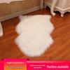 Alfombra Redonda de Felpa Mejorada de Imitación de Lana para Sala de Estar, Dormitorio o Uso como Esterilla de Yoga