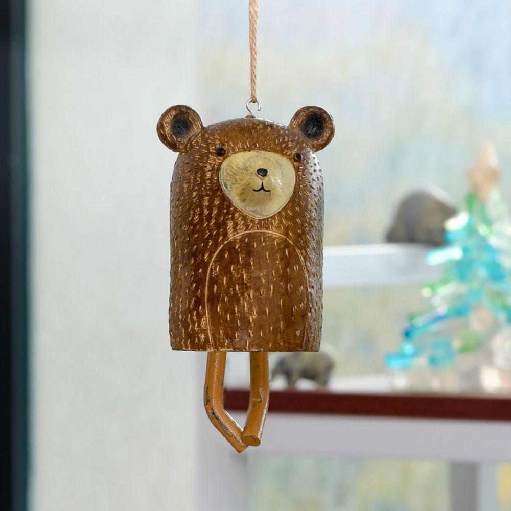 Resin cute pet wind chime rural garden resin animal wind chime craftsmanship pendant home decoration festival gift