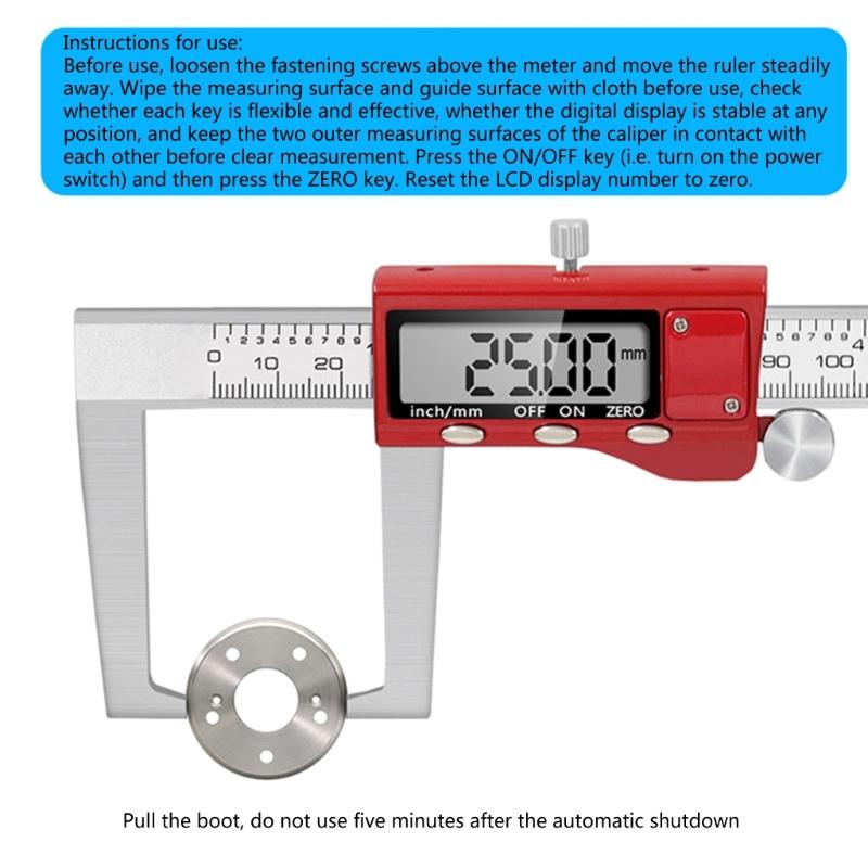 Electronic Caliper Stainless Steel Digital Brake Disc Rotors Gauges Caliper for Accurate Brake Pad Measurement Durable