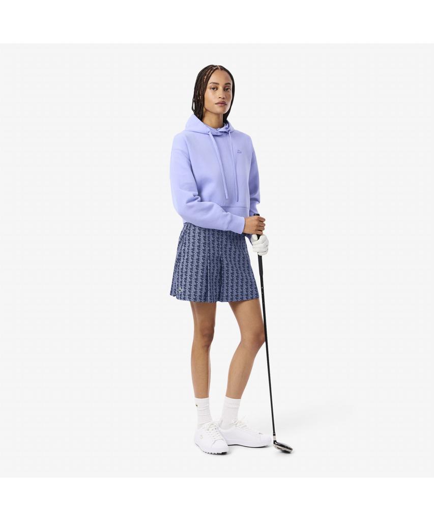 Lacoste Women'S Monogram Golf Skirt Jf8653-55N Ahi