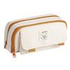 Retro-Style Large Capacity Dog Pencil Case for High School Girls