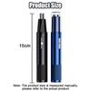 1 Set Electric Nose Hair Clipper Rechargeable Multi-kinetic Shaving Two-in-one Unisex Fully Automatic Washable Shaving Nose Trimmer