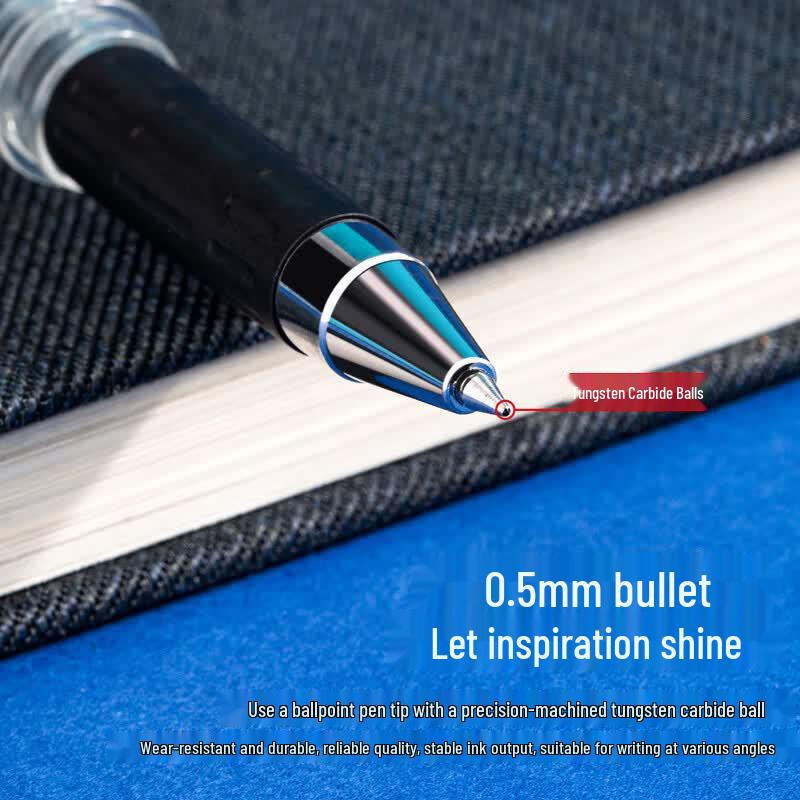Deli 0.5mm Black Gel Pen Set