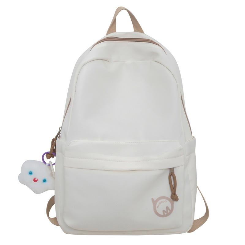 Schoolbag Solid Color Simple Small Fresh Backpack 1011 New Lightweight Student Backpack Casual Fashion Handbag Bag