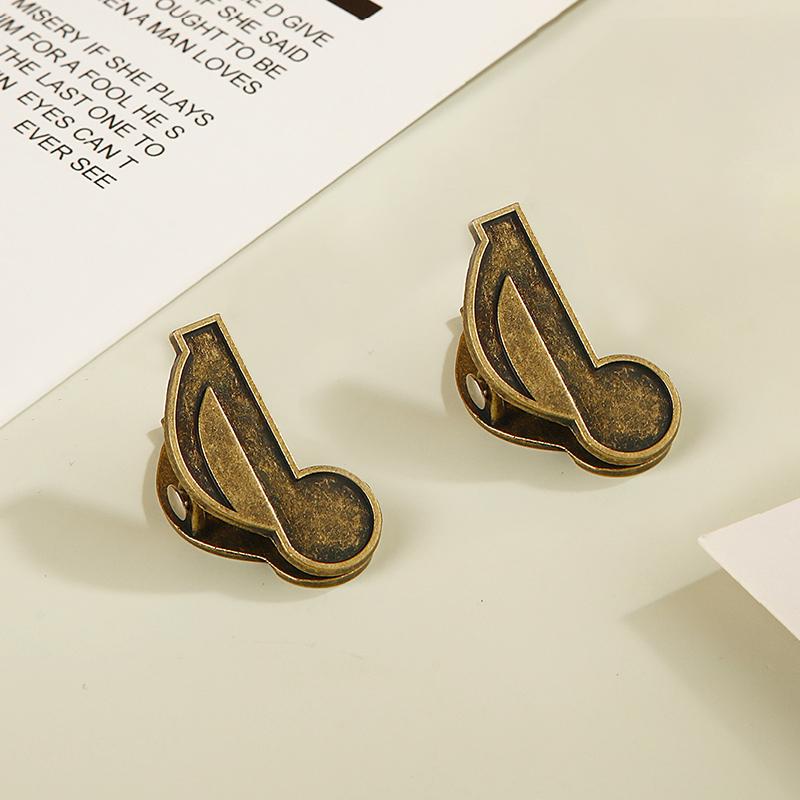

2PCS Metal Musical Notes Binder Clips Bill Binder Clip Foldback Notes Letter File Paper Clip Binding Securing Clip Stationery 2PCS