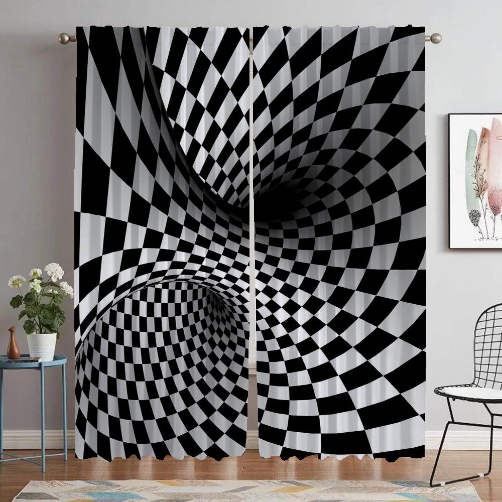 

Living Room Space Design Drapery Home Interior Draperies 2 Panels Divider Halloween Ornament Covers Kitchen Camera for Funny Trap Draperies ideal W60xH90cmx2pcs-CL