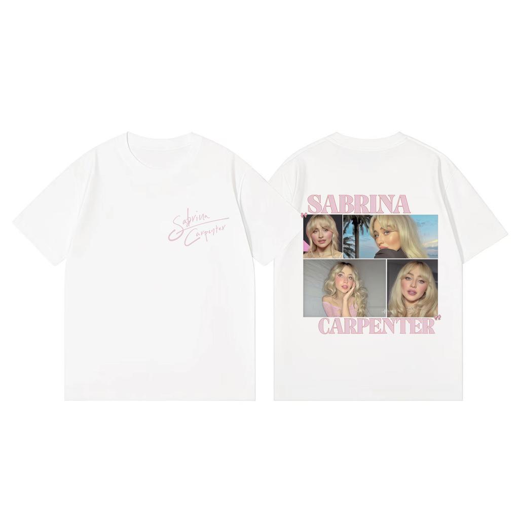 Singer Sabrina Carpenter Graphic T Shirts Unisex Women Fashion Aesthetic Short Sleeve Tshirts Summer Casual Loose Cotton Tshirt
